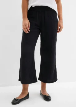 Mujer bonprix bonprix Pantalón Marlene de muselina de algodón