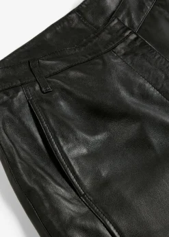 bonprix bonprix Premium|Pantalones>Pantalón Marlene de napa de cordero Negro