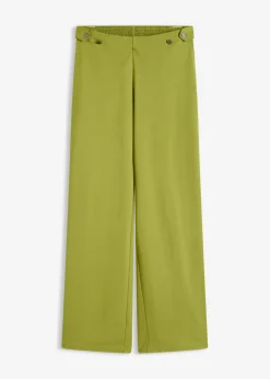 Mujer bonprix bonprix Pantalón Marlene de Punto di Roma con cinta de satén