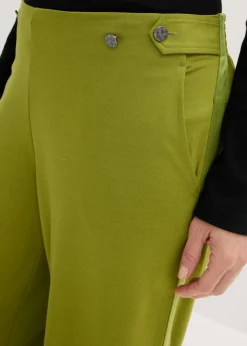 Mujer bonprix bonprix Pantalón Marlene de Punto di Roma con cinta de satén