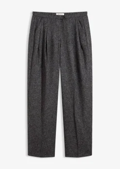 bonprix bonprix Esenciales|Pantalones>Pantalón Marlene de suave mezcla de viscosa Gris jaspeado