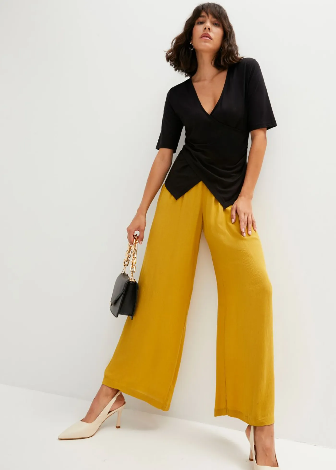 Mujer bonprix bonprix Pantalón Marlene de viscosa fluida