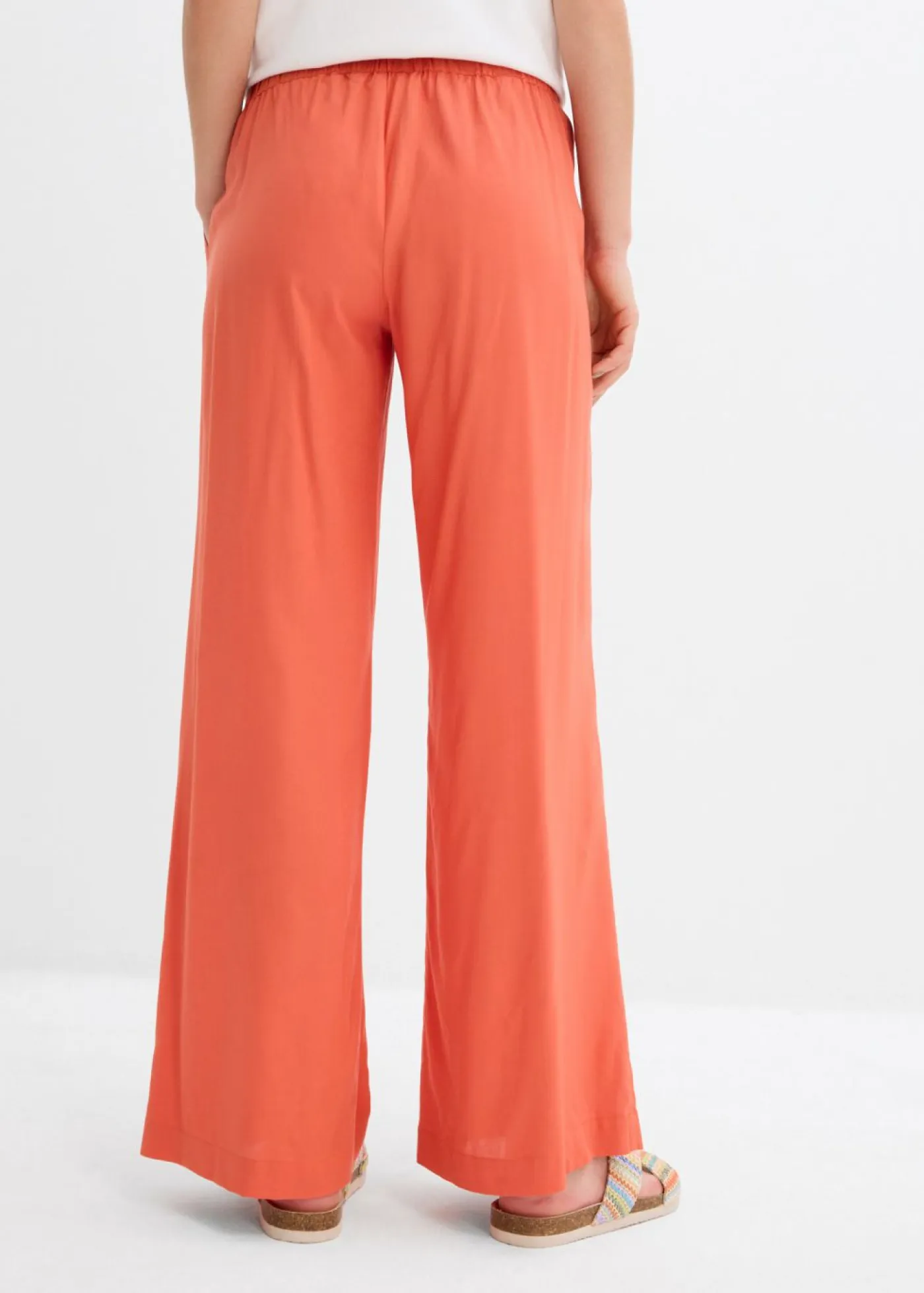 bonprix bonprix Pantalones>Pantalón palazzo ancho con cintura cómoda Cayena
