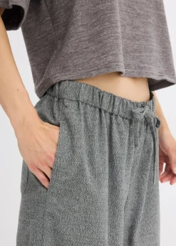 Mujer bonprix bonprix Pantalón palazzo con aspecto de lana