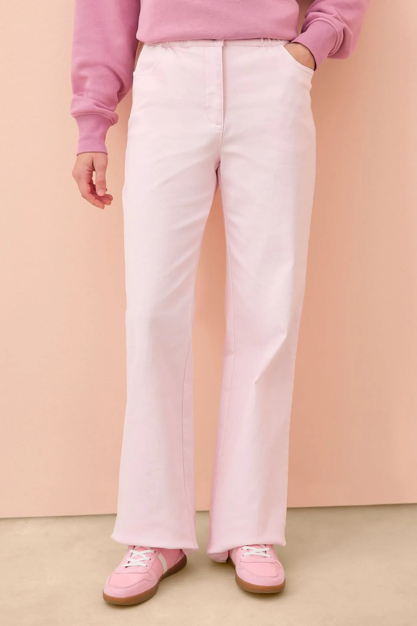 Mujer bonprix bonprix Pantalón palazzo con cinturilla cómoda y talle alto