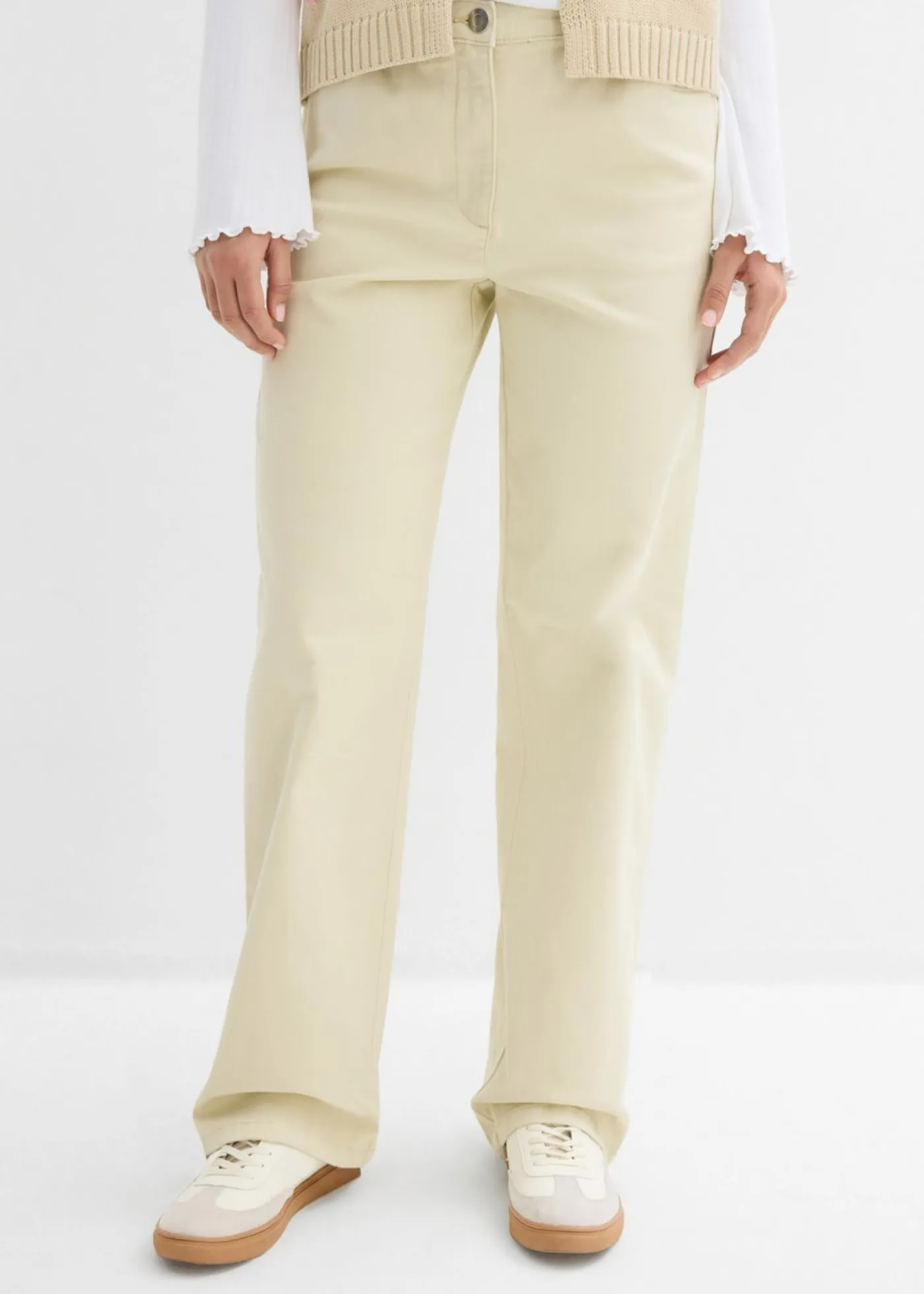 Mujer bonprix bonprix Pantalón palazzo con cinturilla cómoda y talle alto