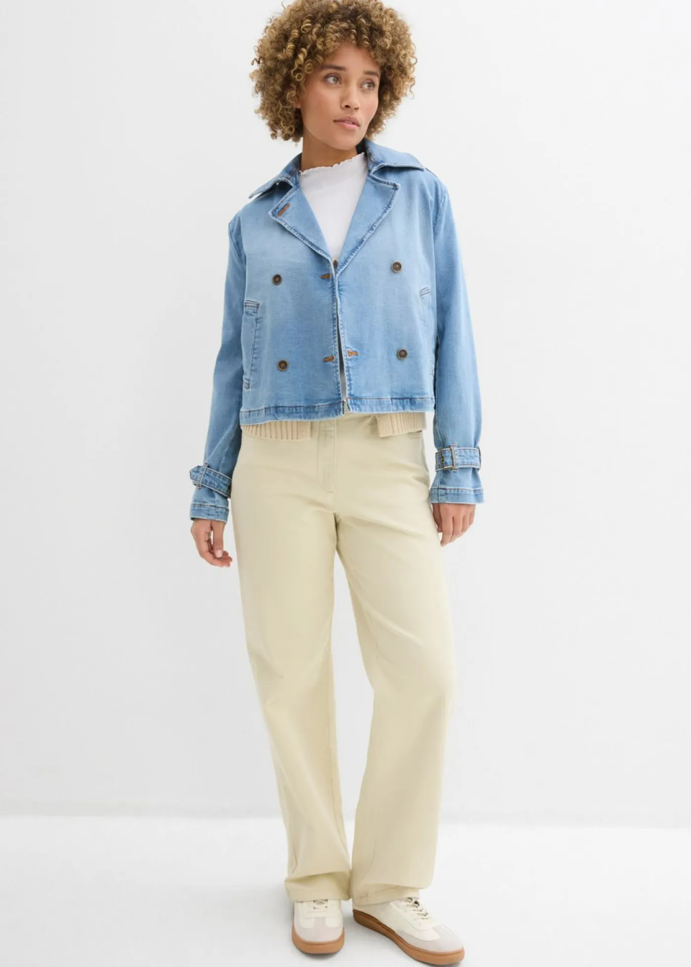 Mujer bonprix bonprix Pantalón palazzo con cinturilla cómoda y talle alto