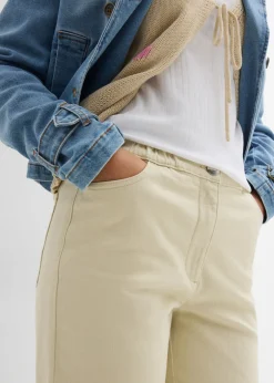 Mujer bonprix bonprix Pantalón palazzo con cinturilla cómoda y talle alto