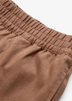 bonprix bonprix Pantalones>Pantalón palazzo con cintura cómoda marrón castaño moteado