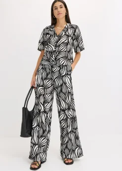 Mujer bonprix bonprix Pantalón palazzo con cintura cómoda