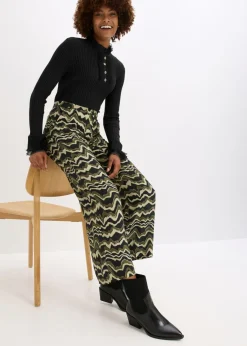 Mujer bonprix bonprix Pantalón palazzo de crepé de viscosa