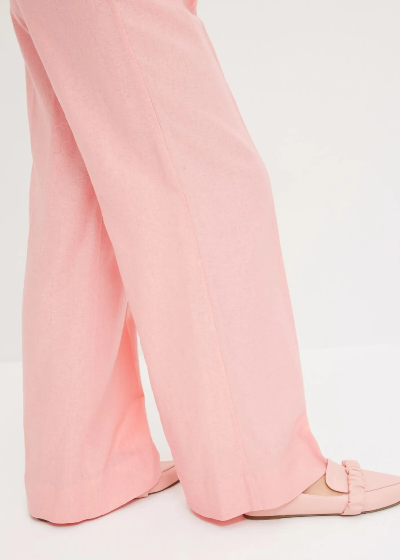 Mujer bonprix bonprix Pantalón palazzo de mezcla de lino ligero