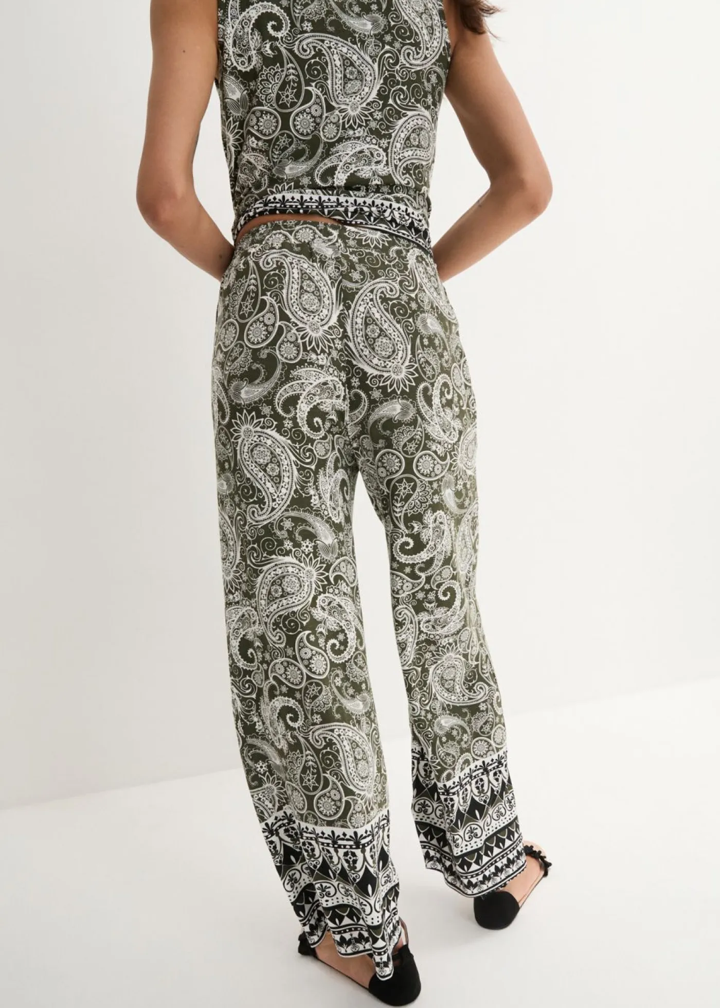 Mujer bonprix bonprix Pantalón palazzo de mezcla suave de viscosa