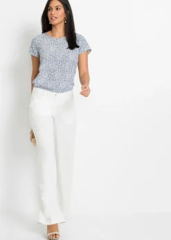 Mujer bonprix bonprix Pantalón palazzo de mezcla de lino