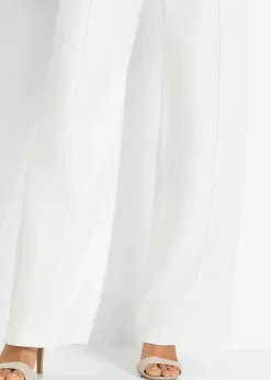 Mujer bonprix bonprix Pantalón palazzo de mezcla de lino