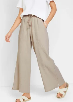 Mujer bonprix bonprix Pantalón palazzo de muselina