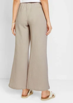 Mujer bonprix bonprix Pantalón palazzo de muselina