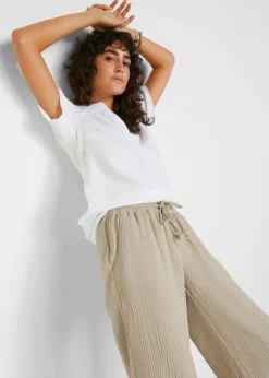 Mujer bonprix bonprix Pantalón palazzo de muselina