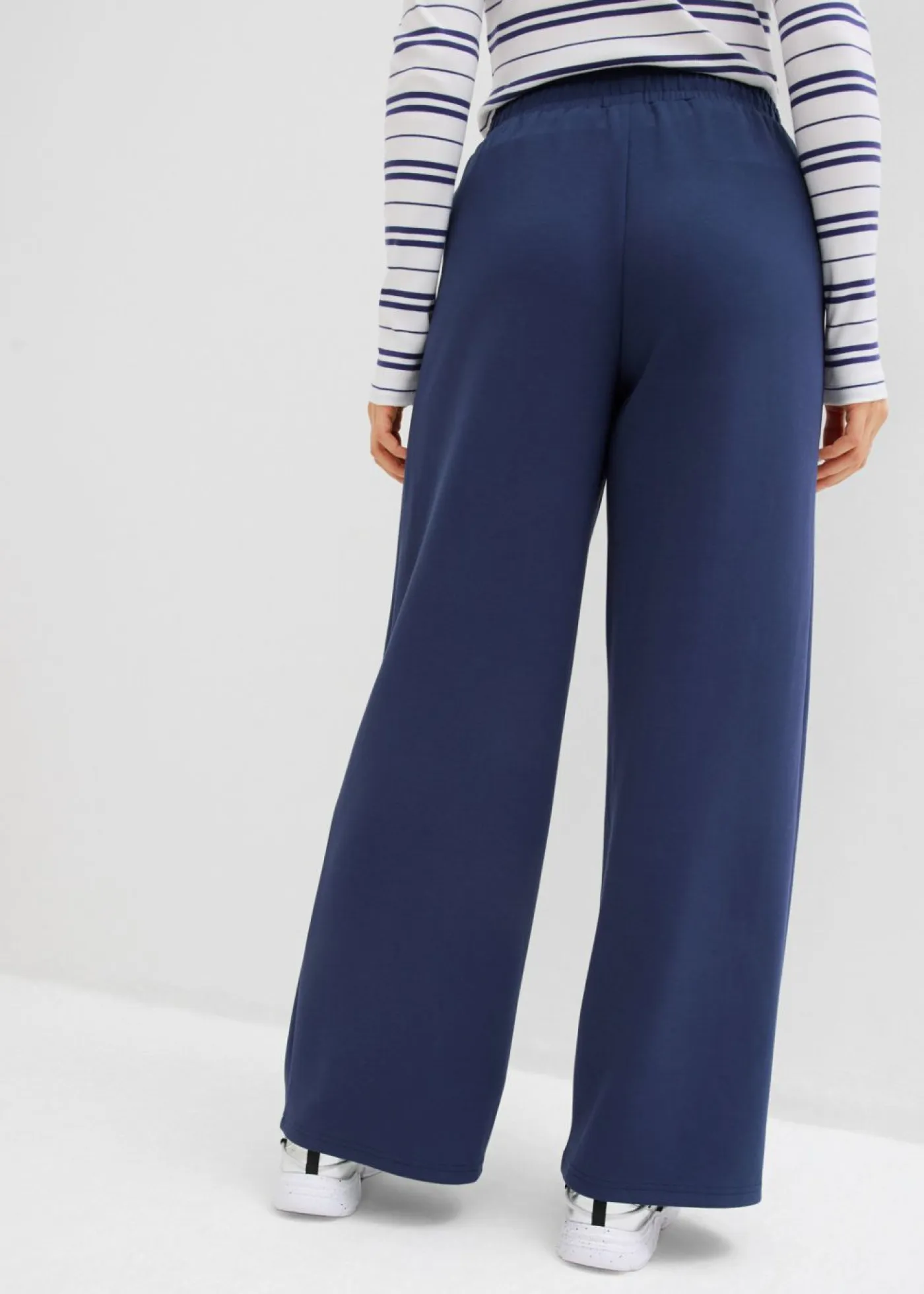 bonprix bonprix Pantalones>Pantalón palazzo de neopreno suave Azul marino