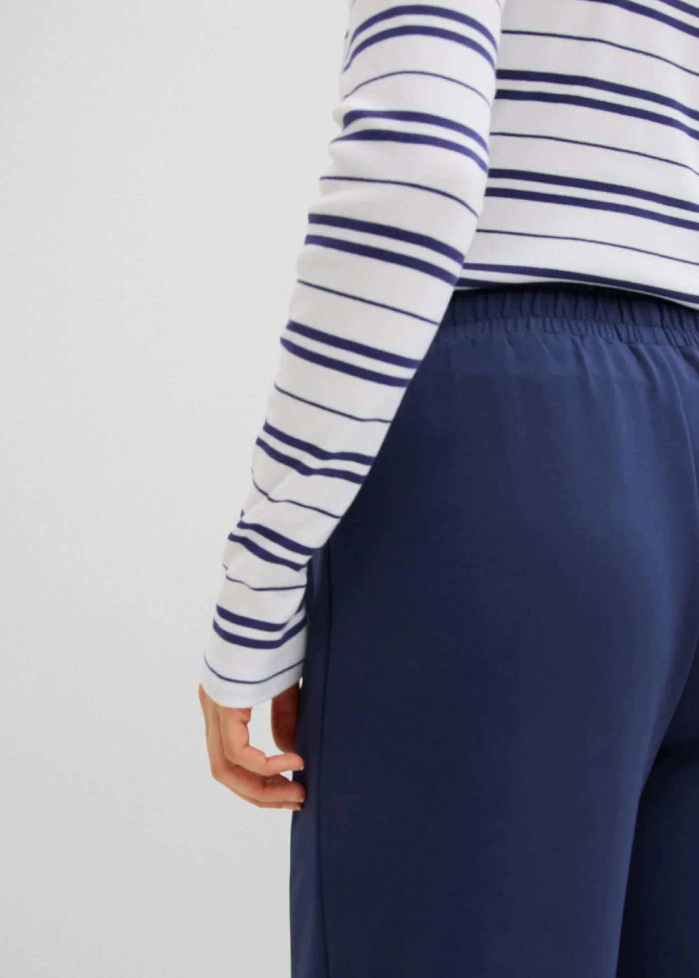 bonprix bonprix Pantalones>Pantalón palazzo de neopreno suave Azul marino