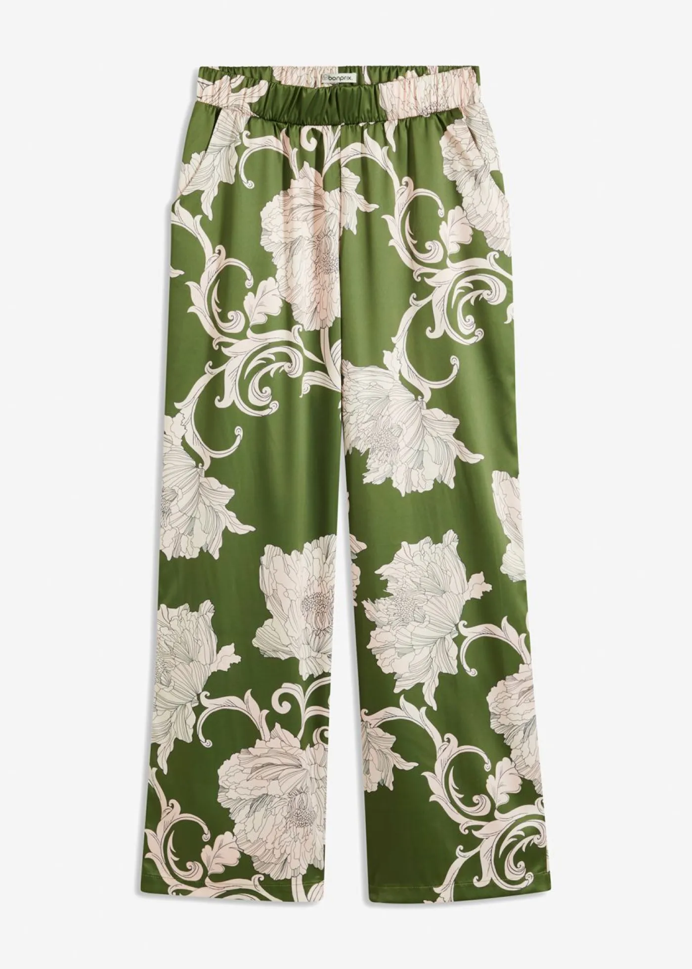 Mujer bonprix bonprix Pantalón palazzo de satén fluido