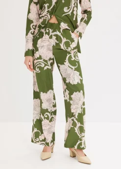 Mujer bonprix bonprix Pantalón palazzo de satén fluido