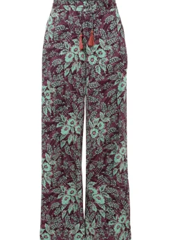 bonprix bonprix Pantalones>Pantalón Palazzo de viscosa fluida baya-salvia de flores
