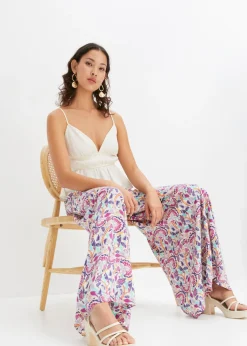 Mujer bonprix bonprix Pantalón Palazzo de viscosa fluida