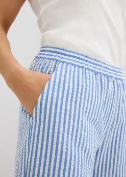 Mujer bonprix bonprix Pantalón palazzo estilo milrayas, largo 7/8