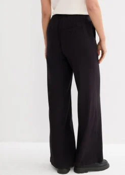 Mujer bonprix bonprix Pantalón palazzo largo con lino