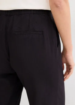 Mujer bonprix bonprix Pantalón palazzo largo con lino