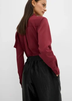 Mujer bonprix bonprix Pantalón palazzo satinado con cinturilla cómoda
