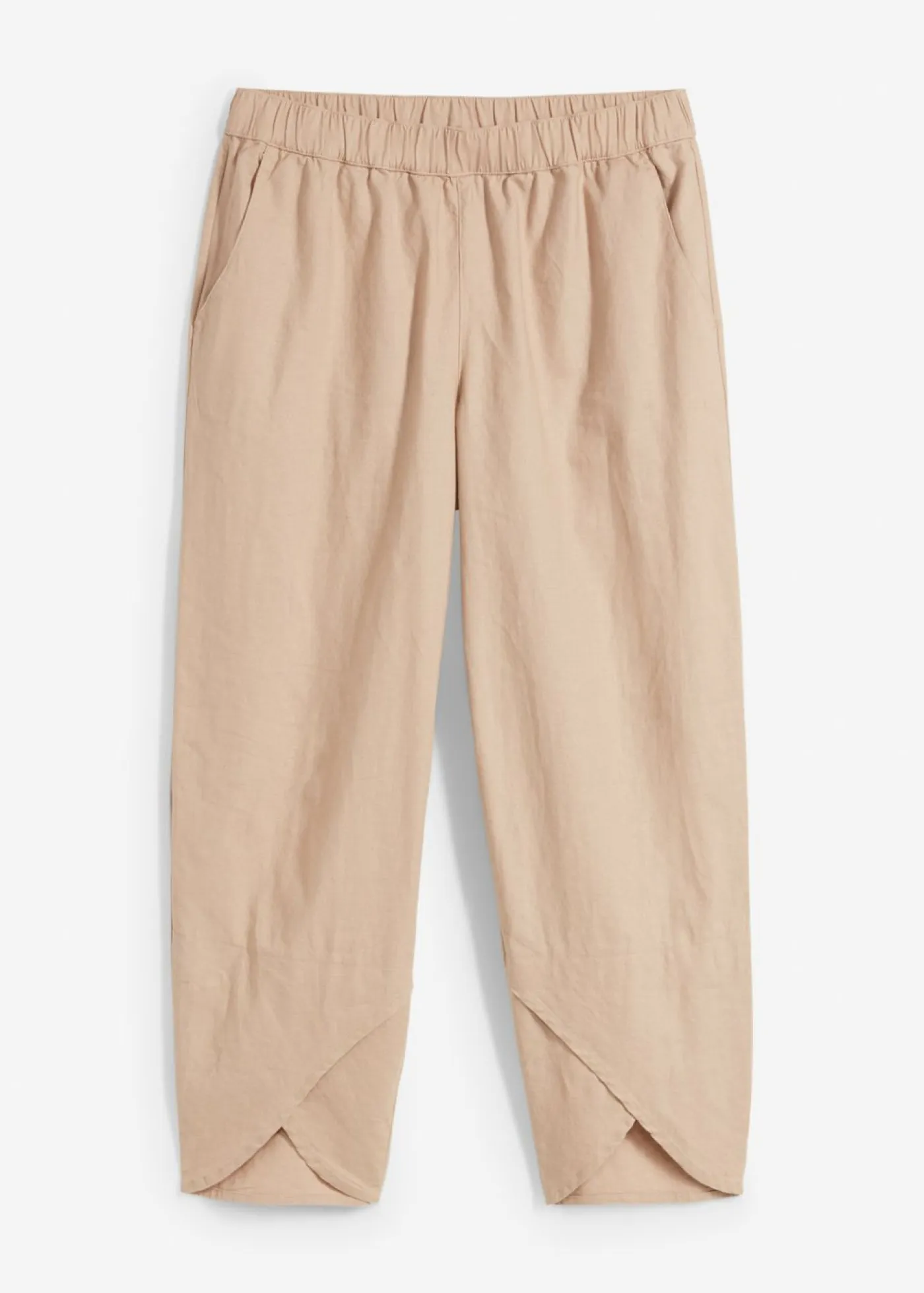 Mujer bonprix bonprix Pantalón pirata de mezcla de lino ligero