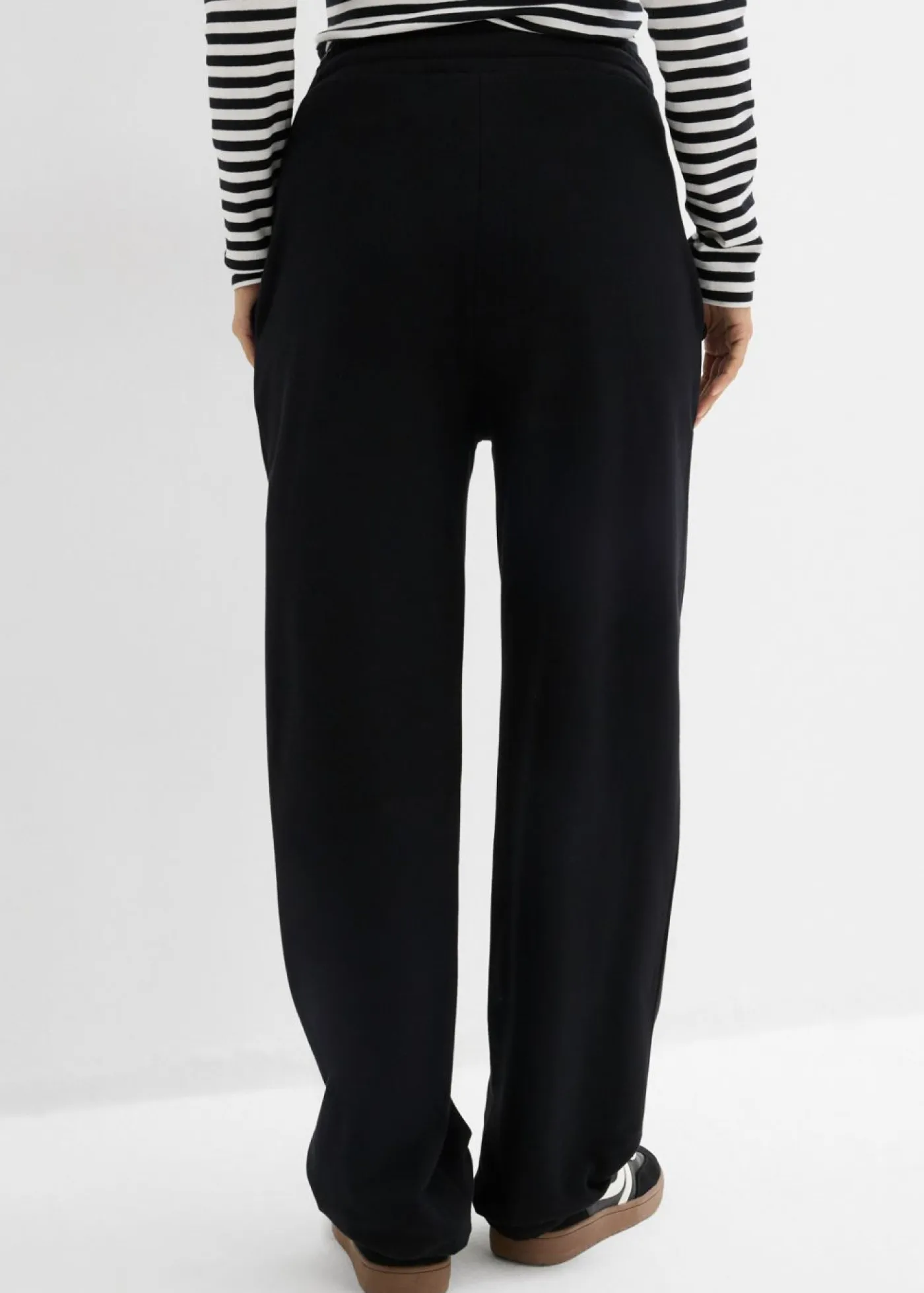 bonprix bonprix Premamá>Pantalón premamá de algodón orgánico puro con dobladillo ajustable Negro