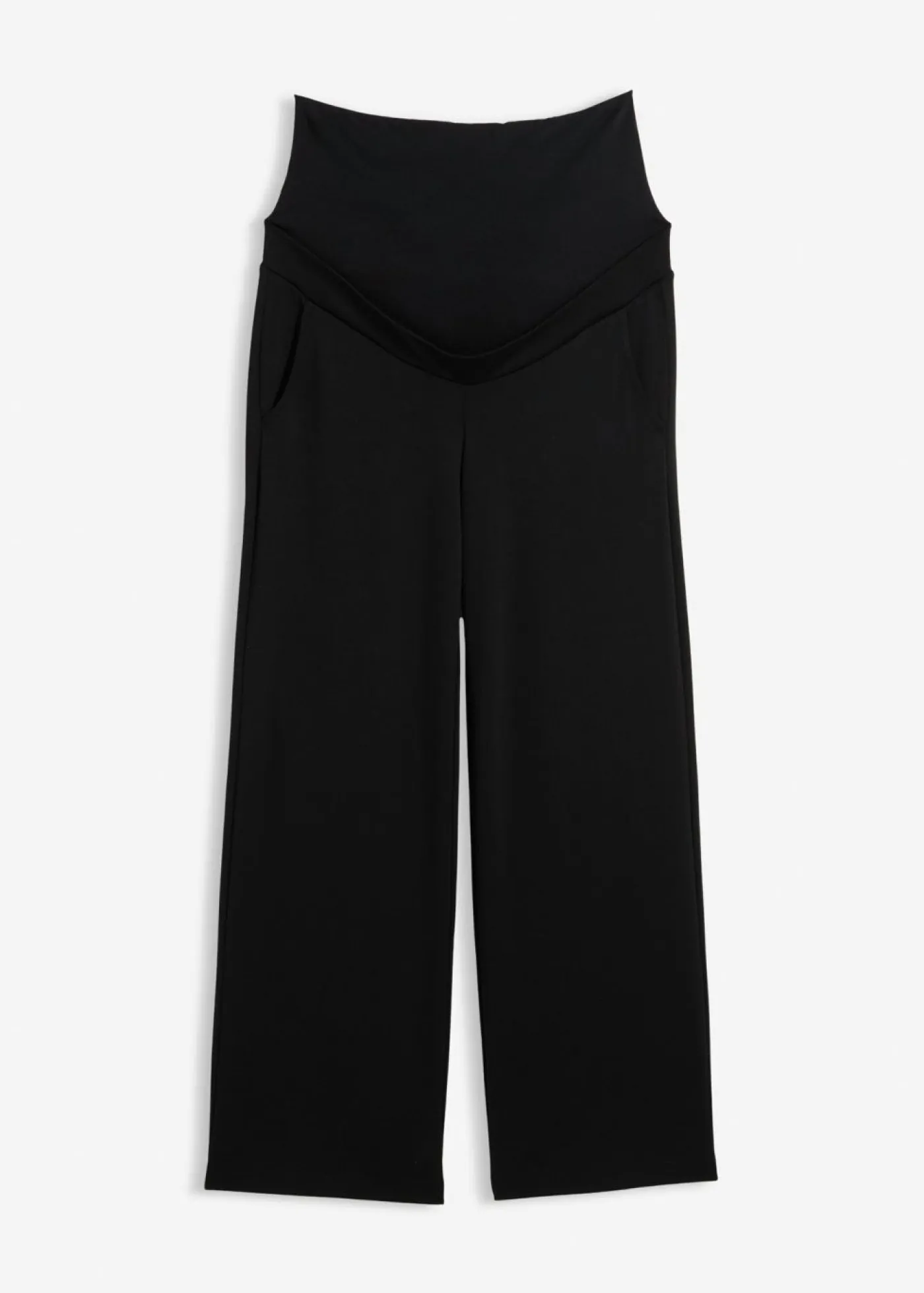 Mujer bonprix bonprix Pantalón premamá de cómodo Punto di Roma con perneras anchas
