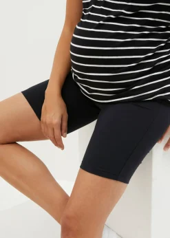 Mujer bonprix bonprix Pantalón premamá estilo ciclista de algodón orgánico (2 unidades)