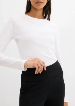 Mujer bonprix bonprix Pantalón Punto di Roma con abertura