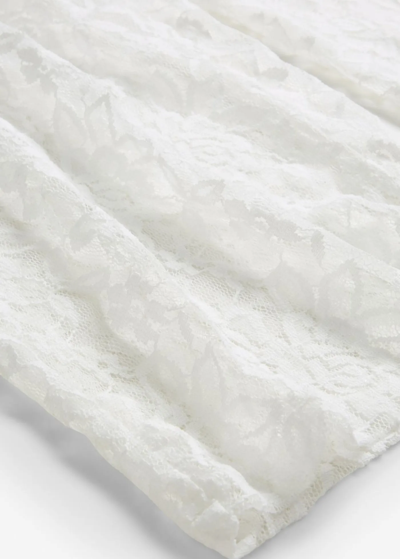 bonprix bonprix Pantalones>Pantalón sin cierre con encaje Blanco