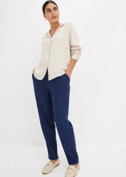 Mujer bonprix bonprix Pantalón sin cierre con ribete