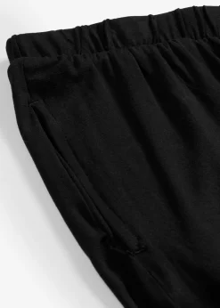 bonprix bonprix Pantalones>Pantalón sin cierre con talle alto (2 unidades) Negro