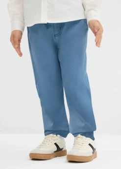 bonprix bonprix Ropa 2 A 9 Años·Vaqueros Y Pantalones>Pantalón sin cierre de algodón puro con corte recto y regular verde mar