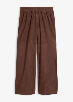 Mujer bonprix bonprix Pantalón sin cierre de ante sintético