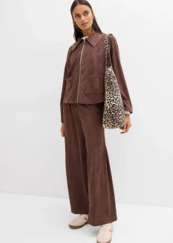 Mujer bonprix bonprix Pantalón sin cierre de ante sintético