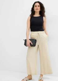Mujer bonprix bonprix Pantalón sin cierre de lyocell 7/8