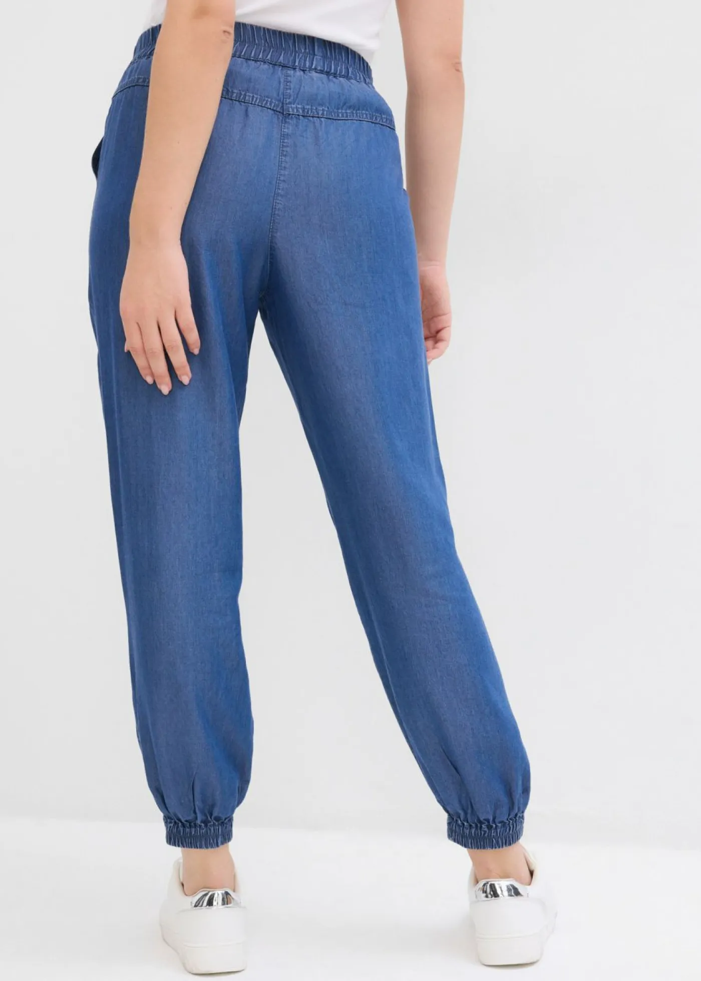 bonprix bonprix Pantalones>Pantalón sin cierre de lyocell fluido Denim