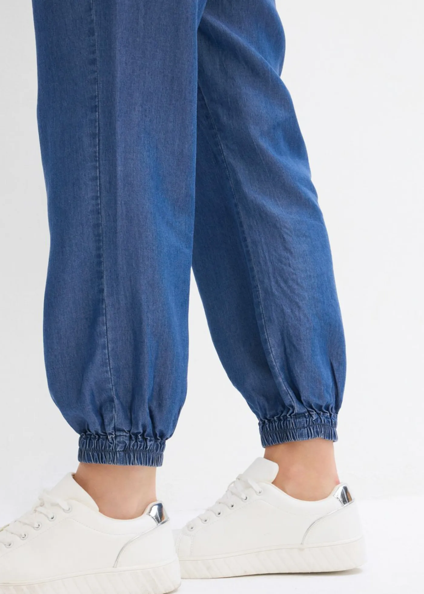 bonprix bonprix Pantalones>Pantalón sin cierre de lyocell fluido Denim