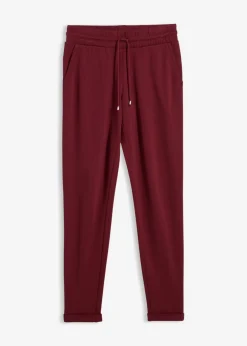 bonprix bonprix Pantalones|Novedades>Pantalón sin cierre de mezcla de viscosa rojo avellana