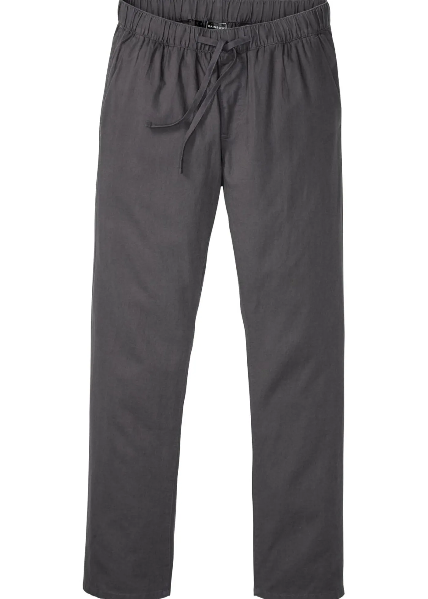 Hombre bonprix bonprix Pantalón sin cierre de mezcla de lino ligero con corte regular y forma recta