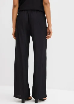 Mujer bonprix bonprix Pantalón sin cierre de mezcla de viscosa estructurada