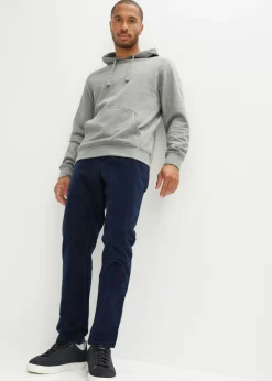 Hombre bonprix bonprix Pantalón sin cierre de pana con corte regular y recto